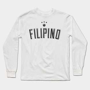 Filipino King Crown by AiReal Apparel Long Sleeve T-Shirt